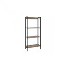 Ver imagem 6 de Kit 3 Estantes para Livros Industrial Aço 4 Prateleiras 146CMX180CM Active Yescasa Marrom/Carvalho