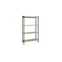 Ver imagem 6 de Kit 3 Estantes para Livros Industrial Aço 4 Prateleiras 146CMX240CM Active Yescasa Marrom/Carvalho