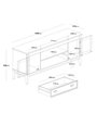 Ver imagem 3 de Rack para TV 65 Polegadas Madeira Maciça 2 Portas 1 Gaveta Rústico 149cm Amêndoa - Apaixone & Decore