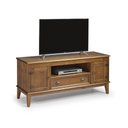 Ver imagem 1 de Rack para TV 65 Polegadas Madeira Maciça 2 Portas 1 Gaveta Rústico 149cm Amêndoa - Apaixone & Decore