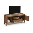 Ver imagem 2 de Rack para TV 65 Polegadas Madeira Maciça 2 Portas 1 Gaveta Rústico 149cm Amêndoa - Apaixone & Decore
