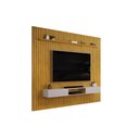 Ver imagem 3 de Rack Bancada C/ Painel P/ Tv Trento 275x240cm Freijo/off White - Dj Móveis