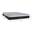 Ver imagem 5 de Colchão Casal Ult Marselha Maxspring One S.Pillow 25x 188x 138 cm Branco/Preto Herval