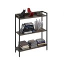 Ver imagem 6 de Kit 3 Estantes para Livros Industrial 3 Prateleiras 104cmx240cm Active Yescasa