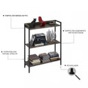 Ver imagem 3 de Kit 3 Estantes para Livros Industrial 3 Prateleiras 104cmx240cm Active Yescasa