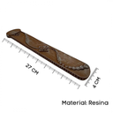 Ver imagem 2 de Incensário Régua 27 Cm Universal em Resina - Selecione a Cor:palha/diversos