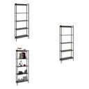 Ver mais imagens de Kit 3 Estantes para Livros Industrial Aço 5 Prateleiras 187CMX240CM Active Yescasa Marrom/Carvalho Dark