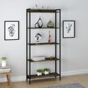 Ver imagem 4 de Kit 3 Estantes para Livros Industrial Aço 5 Prateleiras 187cmx240cm Active Yescasa