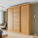 Ver imagem 2 de Guarda-roupa Casal 3 Portas de Correr Samambaia CabeCasa MadeiraOriginals