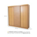 Ver imagem 3 de Guarda-roupa Casal 3 Portas de Correr Samambaia CabeCasa MadeiraOriginals