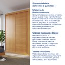 Ver mais imagens de Guarda-roupa Casal 3 Portas de Correr Samambaia CabeCasa MadeiraOriginals