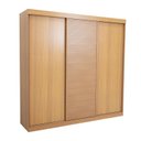 Ver imagem 3 de Guarda-Roupa Casal 3 Portas de Correr Samambaia CabeCasa MadeiraOriginals Carvalho