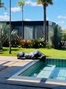 Ver imagem 2 de Escultura Decorativa Estátua Pantera Bebendo Água Piscina 102cm:preto Fosco