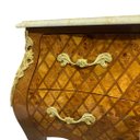 Ver imagem 5 de Cômoda Clássica Marchetada com 2 Gavetas e Tampo em Mármore 76x84x45cm