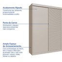 Ver imagem 5 de Guarda-roupa Casal 3 Portas de Correr Samambaia CabeCasa MadeiraOriginals