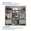 Ver imagem 6 de Guarda-Roupa Casal 3 Portas de Correr Samambaia CabeCasa MadeiraOriginals Off White
