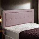 Ver imagem 2 de Cabeceira Estofada Ravena para Cama Box Queen Size 160cm Veludo Rosê Gold