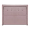 Ver imagem 3 de Cabeceira Estofada Ravena para Cama Box Queen Size 160cm Veludo Rosê Gold