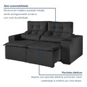 Ver imagem 4 de Sofá Retrátil e Reclinável 2 Lugares 194cm Libra