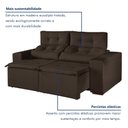 Ver imagem 4 de Sofá Retrátil e Reclinável 2 Lugares 194cm Libra