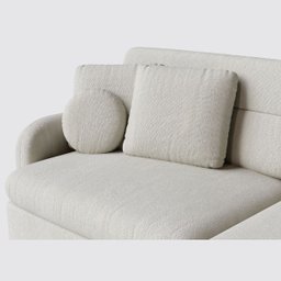 Sofá Denver 2,54m em Bouclé Alaska Natural - Home Mobily - 2