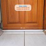Protetor Rolinho Veda Porta para Portas Tradicionais de Madeira 80 Cm Branco - 3