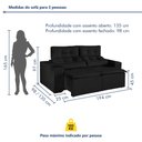 Ver mais imagens de Sofá Retrátil e Reclinável 2 Lugares 194cm Libra