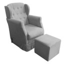 Ver imagem 2 de Poltrona Amamentação Balanço Manu com Puff Suede