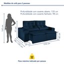 Ver mais imagens de Sofá Retrátil e Reclinável 2 Lugares 194cm Libra