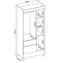 Ver imagem 5 de Guarda Roupa Wind 3 Portas 2 Gavetas Demobile:amendola Touch