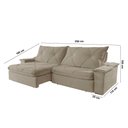 Ver imagem 6 de Sofá Apollo Veludo 02 Módulos 100 Cm B25cm Meu Sofá Online