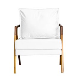 Poltrona Decorativa Marília Corino Branco - 2