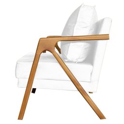Poltrona Decorativa Marília Corino Branco - 3