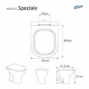 Ver imagem 4 de Tampa de Vaso Poliéster Luna Speciale Branco para Bacia Icasa 6lpf