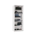Ver imagem 4 de Guarda Roupa Modulado de Canto 7 Portas com Espelho 3 Peças Decor Branco