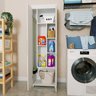 Armário Multiuso Para Lavanderia Floripa com 6 Prateleiras e 6 Nichos DRD Móveis - 3