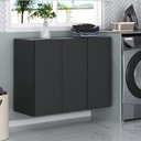 Ver imagem 1 de Armário Lavanderia Suspenso com 3 Portas Multimóveis MP5032 Preto