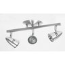 Spot Trilho Bivolt 3 Lâmpadas 403 Escovado JD Molina - 2
