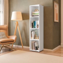 Estante para Livros Modular 4 Nichos 141cmx30cm Marselha - 2