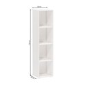 Ver imagem 3 de Estante para Livros Modular 4 Nichos 141cmx30cm Marselha