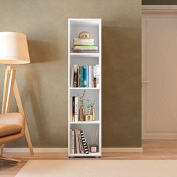 Estante para Livros Modular 4 Nichos 141cmx30cm Marselha - 1