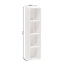 Estante para Livros Modular 4 Nichos 141cmx30cm Marselha - 3