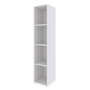 Ver imagem 2 de Estante para Livros Modular 4 Nichos 141cmx30cm Marselha