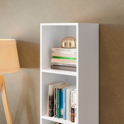 Estante para Livros Modular 4 Nichos 141cmx30cm Marselha - 4