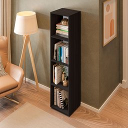 Estante para Livros Modular 4 Nichos 141cmx30cm Marselha - 6