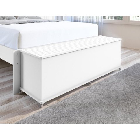 Baú Banco Luca Porta Itens Branco