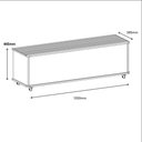 Ver imagem 5 de Baú Banco Luca Porta Itens Branco