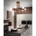 Ver imagem 3 de Plafon Bivolt Luminária Aramado 8 Braços 36,5x44cm Sputnik Woods