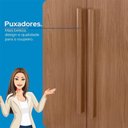 Ver mais imagens de Guarda Roupa Casal 8 Portas 4 Gavetas Master New Jatobá Acetinado - Santos Andirá