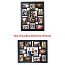 Ver imagem 2 de Painel P/ 11 Fotos, 1 20x25 e 10 10x15 Mural,quadro.(preto)